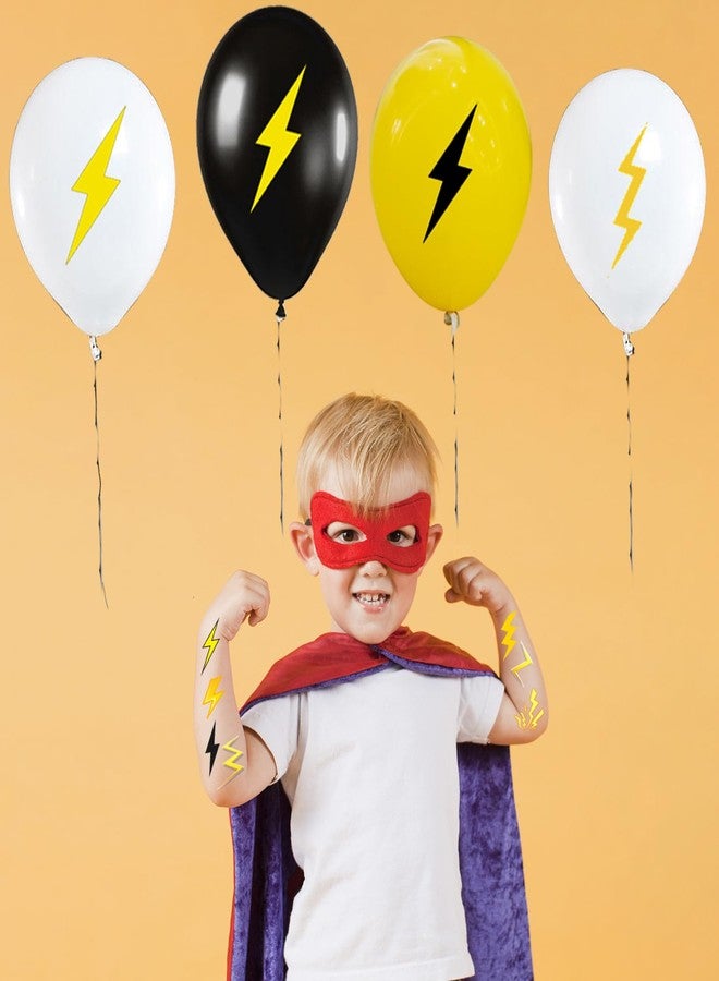 PIBIPAID 50 Pieces Lightning bolt Balloons - for Flash Weather Birthday Gender reveal Baby shower Party Favors Supplies Decorations Balloon - Image 5